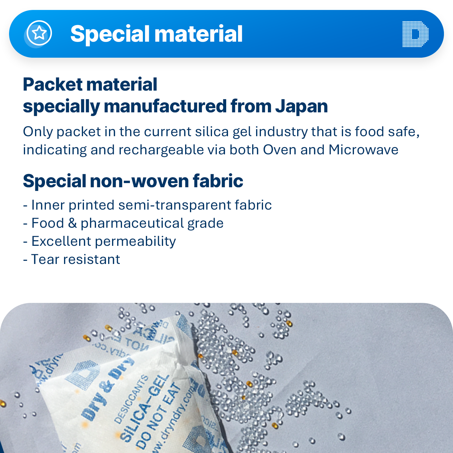 100 Gram SPECIAL Orange Indicating Packets
