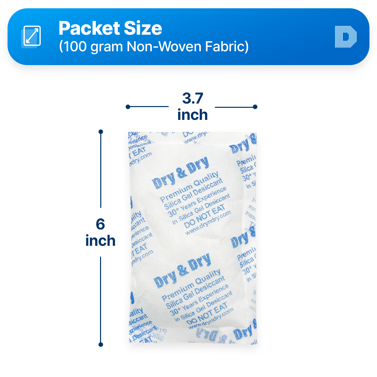 100 Gram Non-Woven Fabric(Cloth) Packets