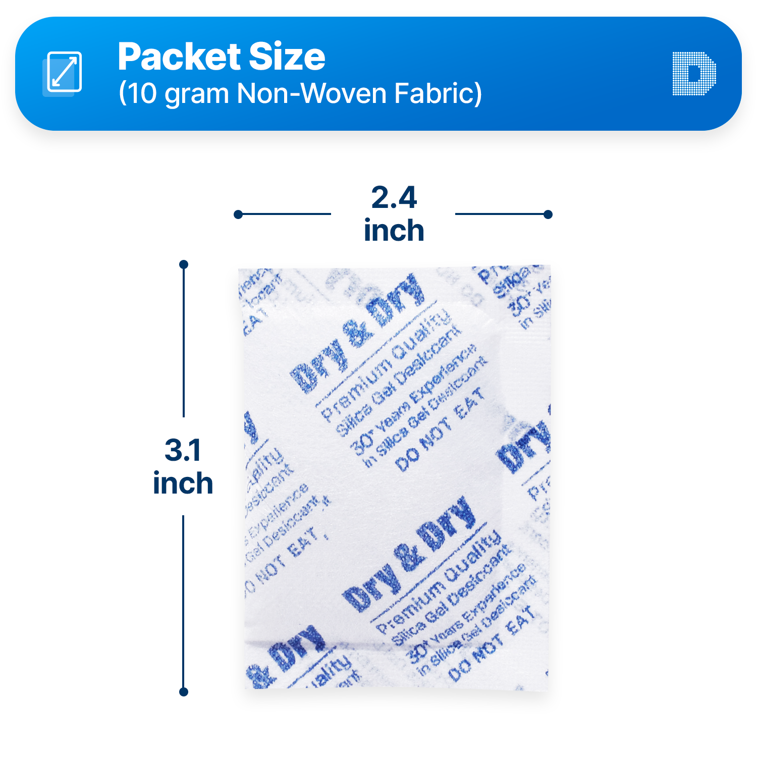 10 Gram Non-Woven Fabric(Cloth) Packets