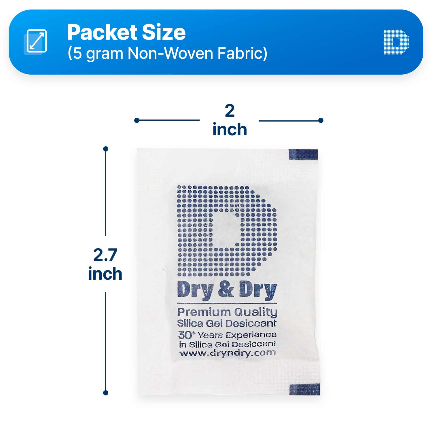 5 Gram Non-Woven Fabric(Cloth) Packets