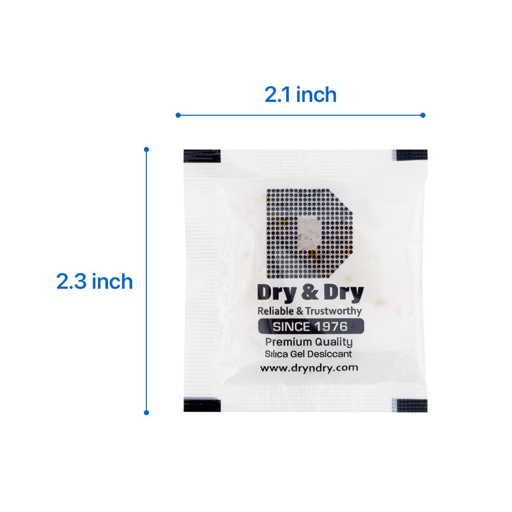 5 Gram Continuous Packets (1,350 Packets / Roll) - Orange Indicating Clear Plastic Packets(PET)