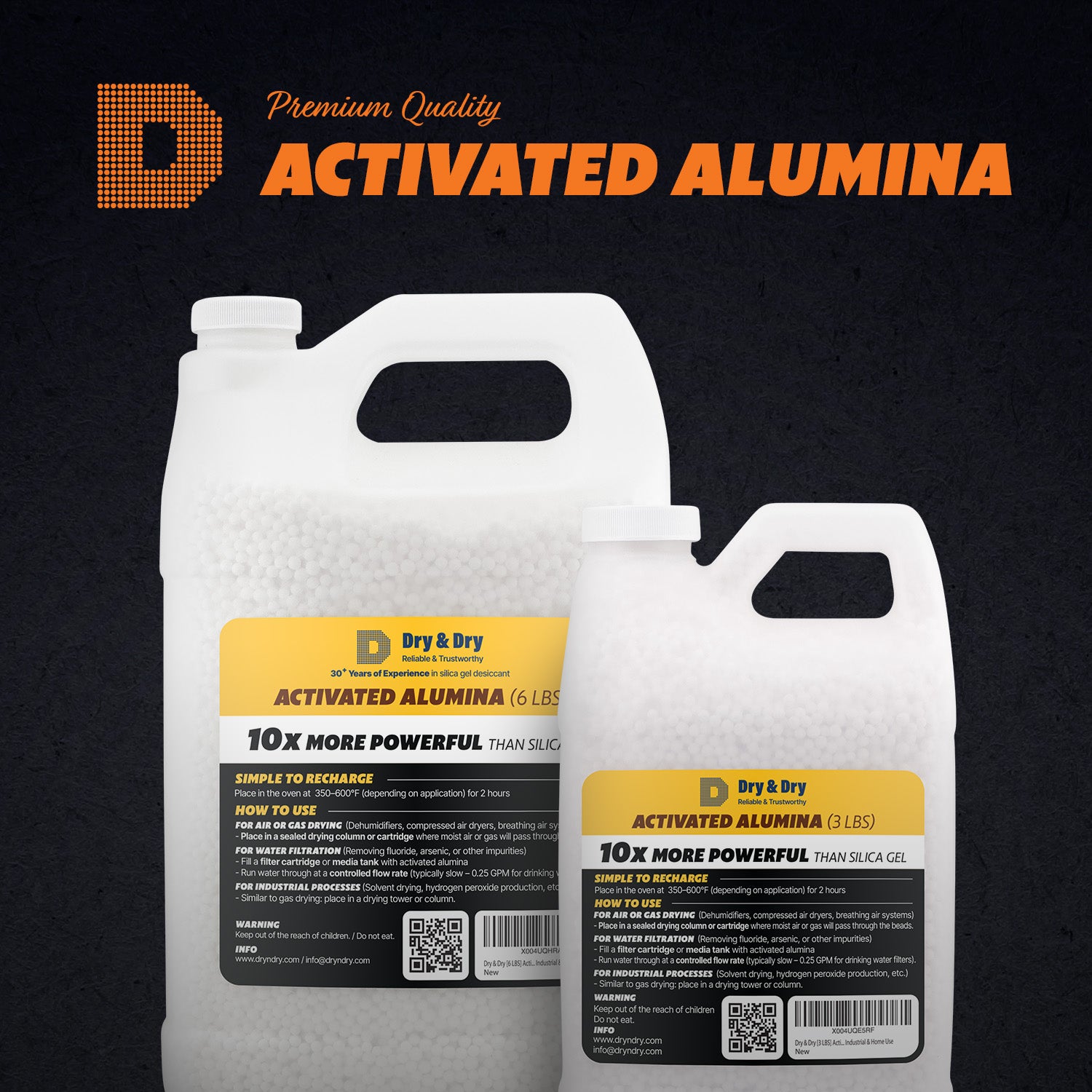 Dry & Dry Premium Activated Alumina Desiccant - 3 LBS