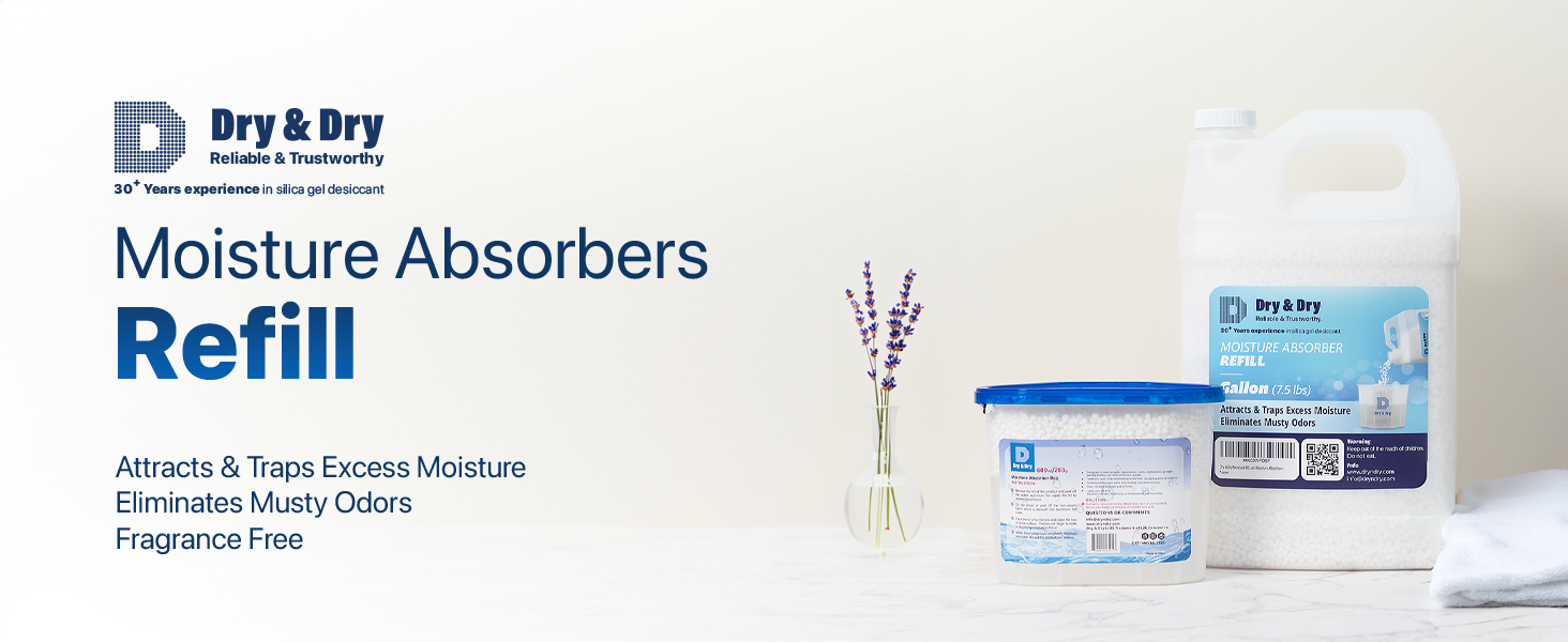 Moisture Absorbers Refill Beads (NET 4 LBS)