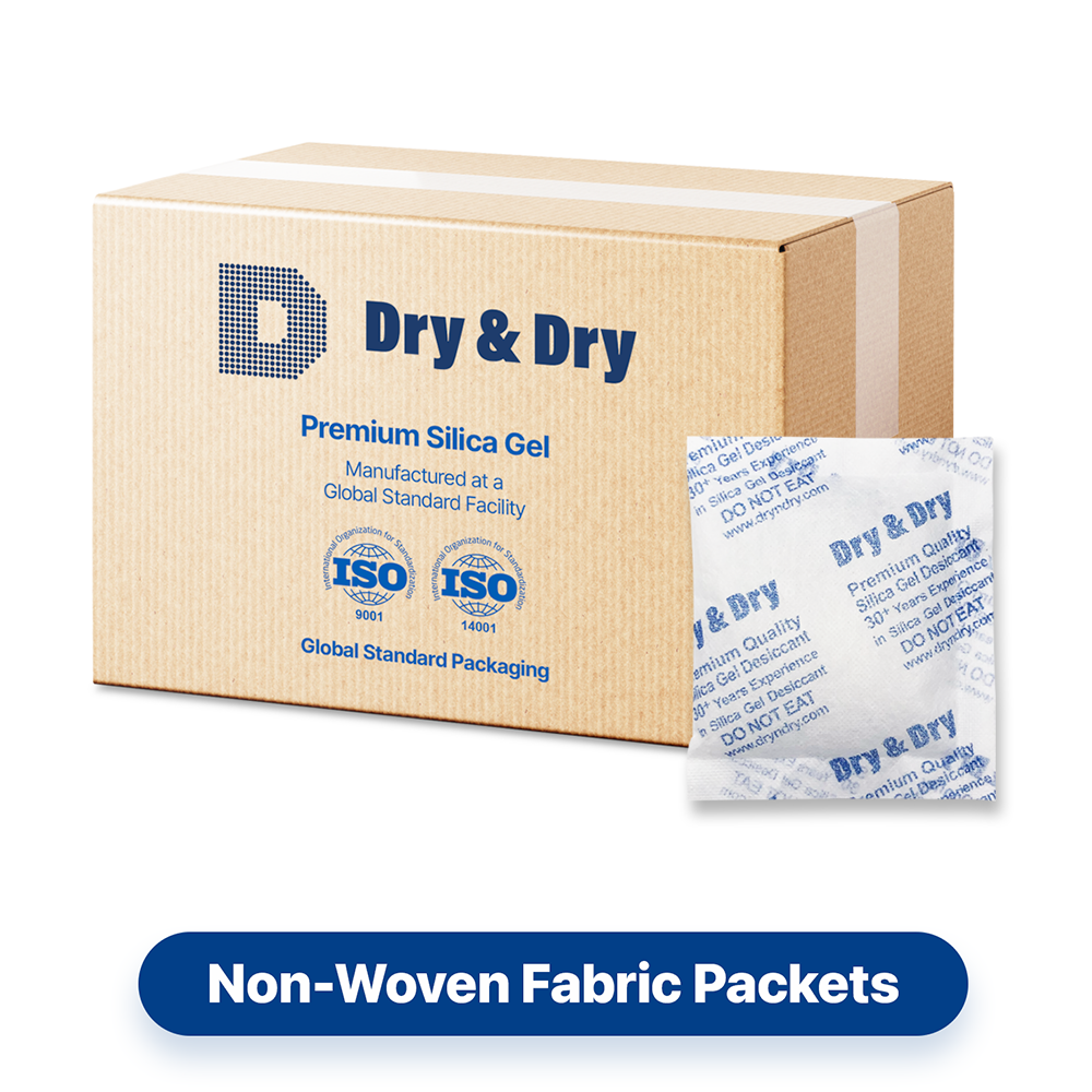 50 Gram [400 Packets] &ldquo;Dry &amp; Dry&rdquo; Premium Silica Gel Desiccant Packets