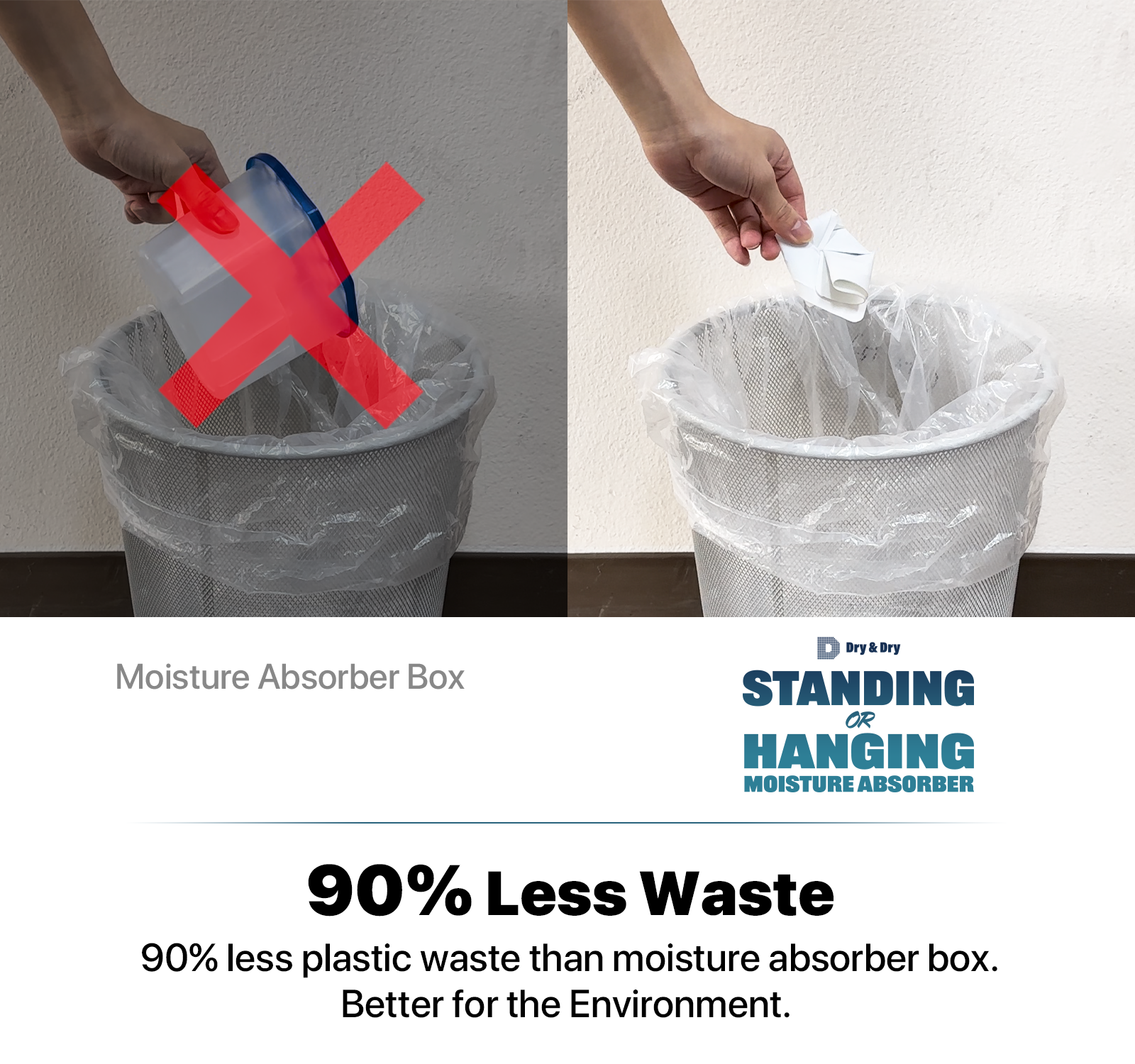 Dry & Dry 12 Packs Premium Standing or Hanging Hybrid Moisture Absorbers