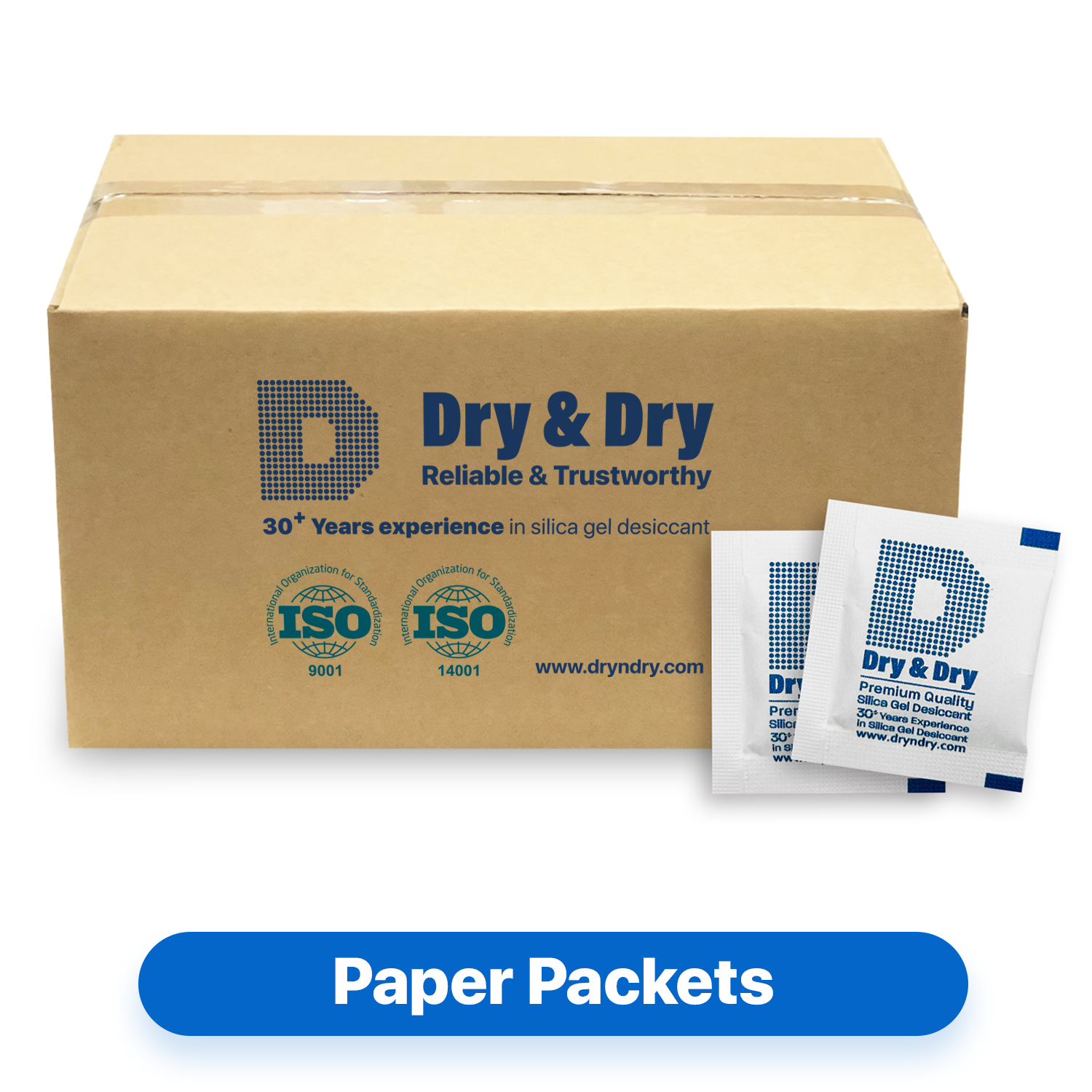3 Gram [5,000 Packets] Premium Silica Gel Desiccant Packets - Rechargeable Paper(FDA Compliant)