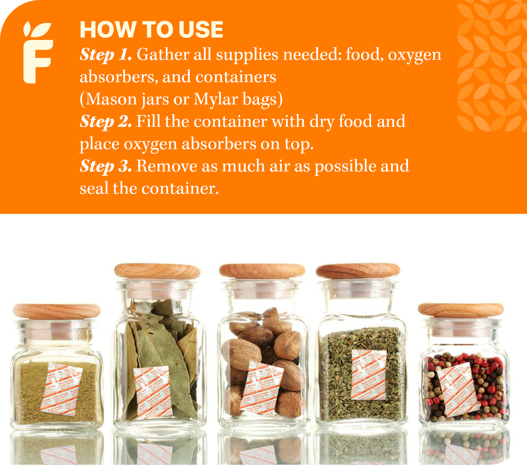 2000cc Premium Oxygen Absorbers - 15 Packets (15 Packets / Bag)