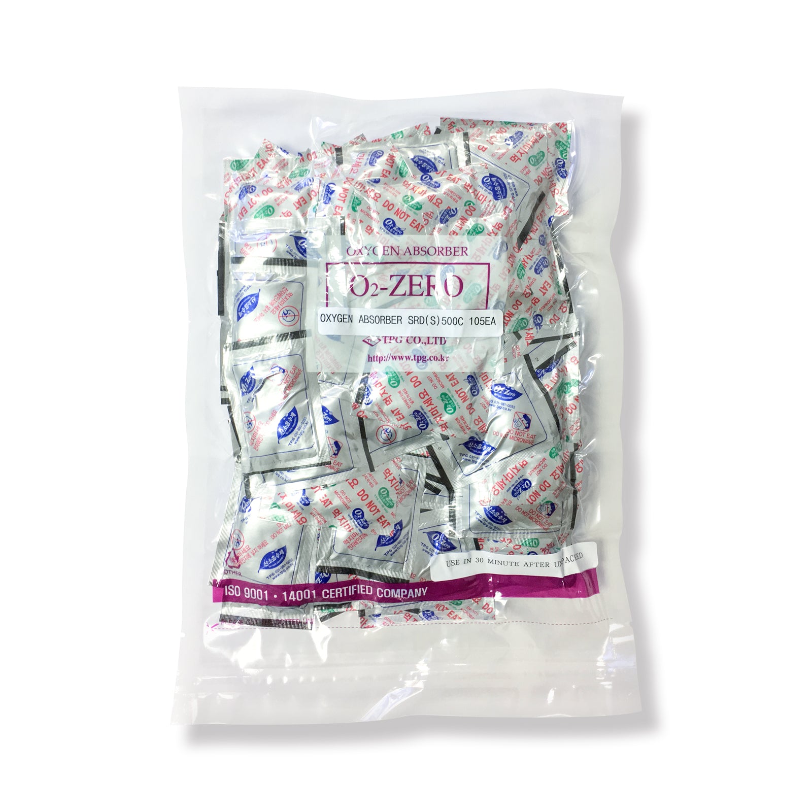 500cc Premium Oxygen Absorbers - 1,890 Packets (105 Packets / Bag)