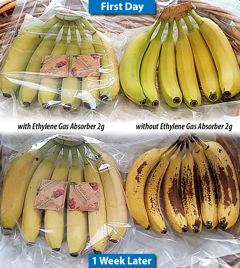 Fresh & Fresh 2 Gram (35 Pack) Premium Ethylene Gas Absorber – Easy to and Ready to use packets – Extends Freshness of Fruits, Vegetables, and Flowers