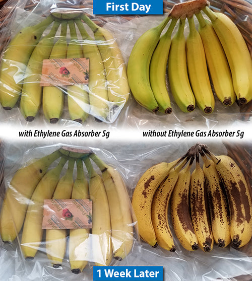 Fresh & Fresh 5 Gram (35 Pack) Premium Ethylene Gas Absorber – Easy to and Ready to use packets – Extends Freshness of Fruits, Vegetables, and Flowers