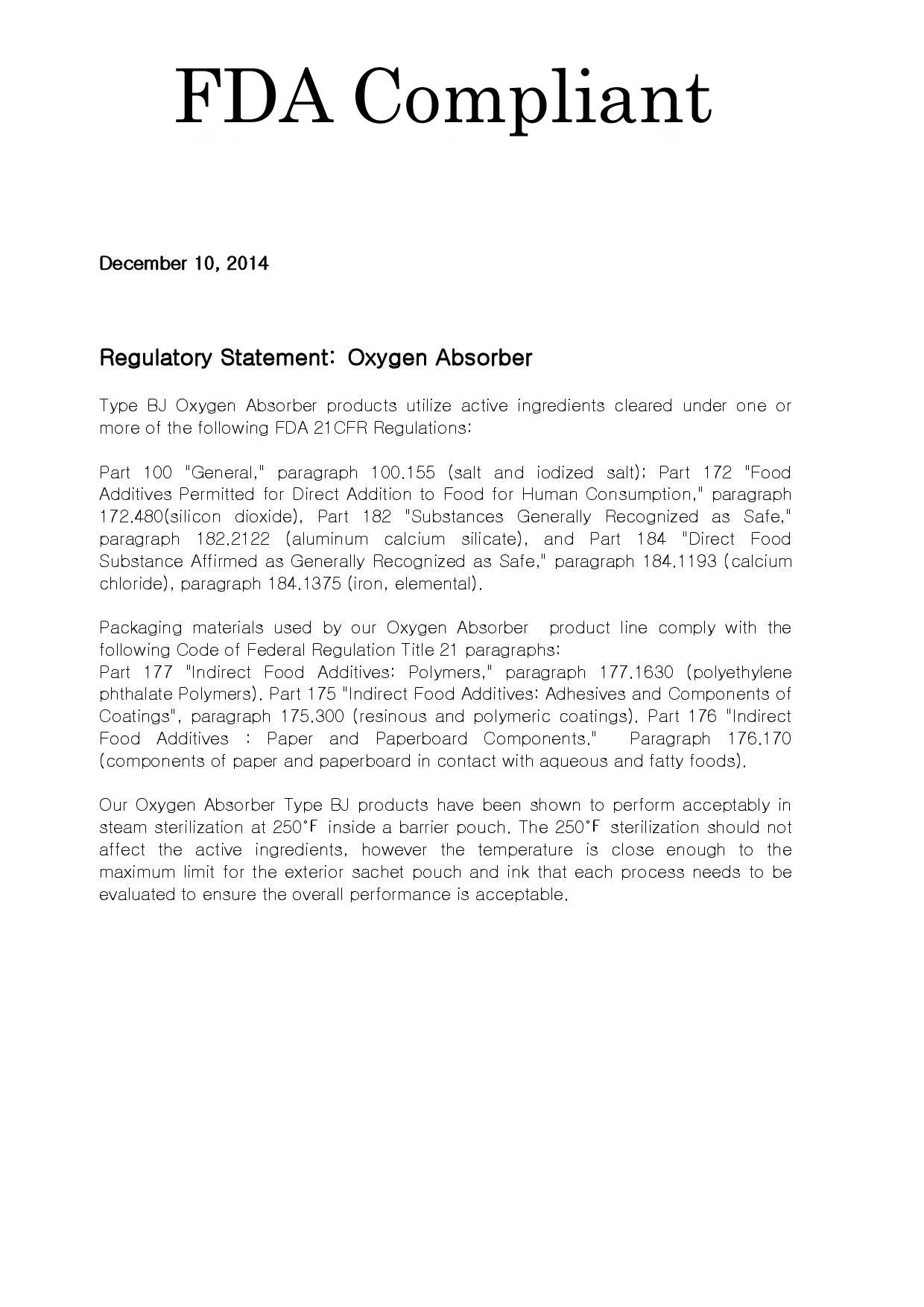 100cc Premium Oxygen Absorbers - 3,800 Packets (40 Packets / Bag)