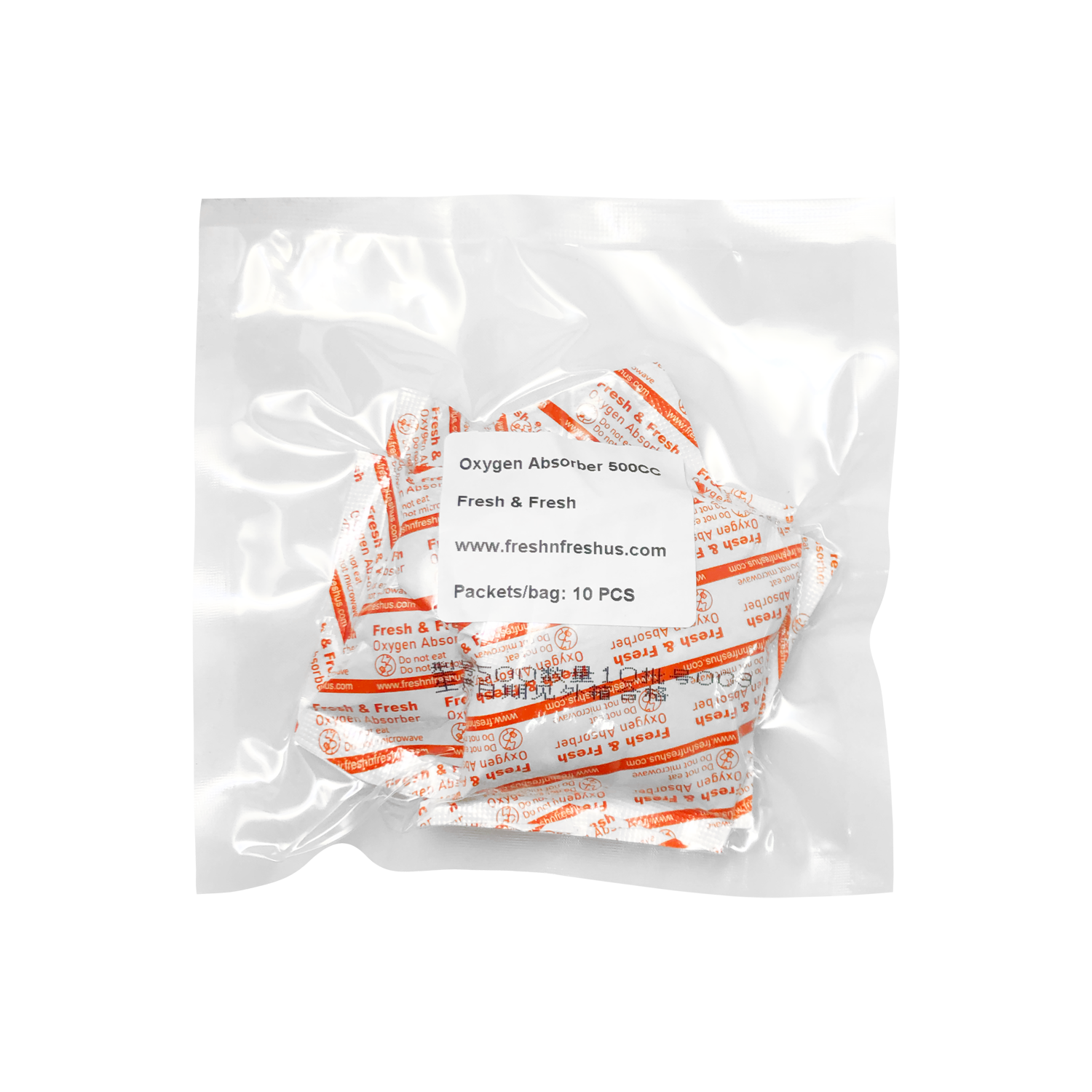 500cc Premium Oxygen Absorbers - 50 Packets (10 Packets / Bag)