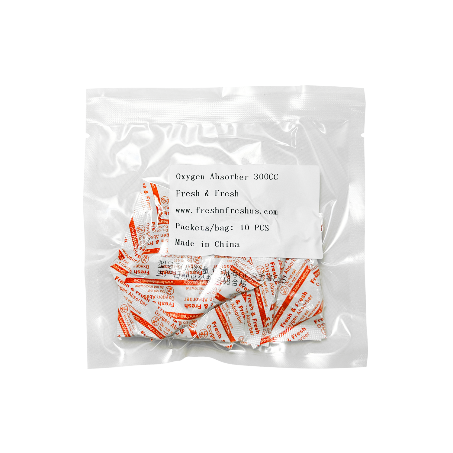 300cc Premium Oxygen Absorbers - 200 Packets (10 Packets / Bag)
