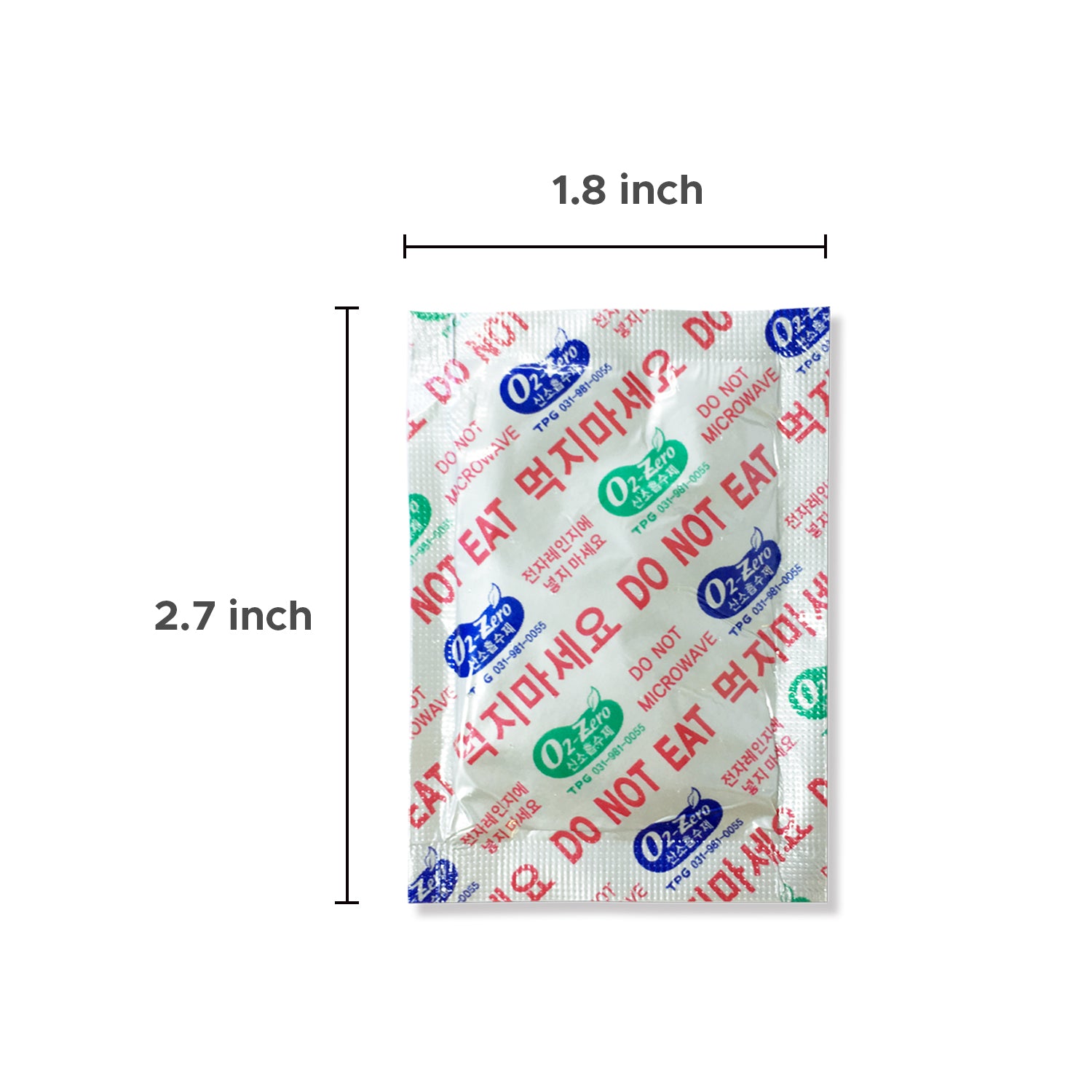 500cc Premium Oxygen Absorbers - 1,890 Packets (105 Packets / Bag)