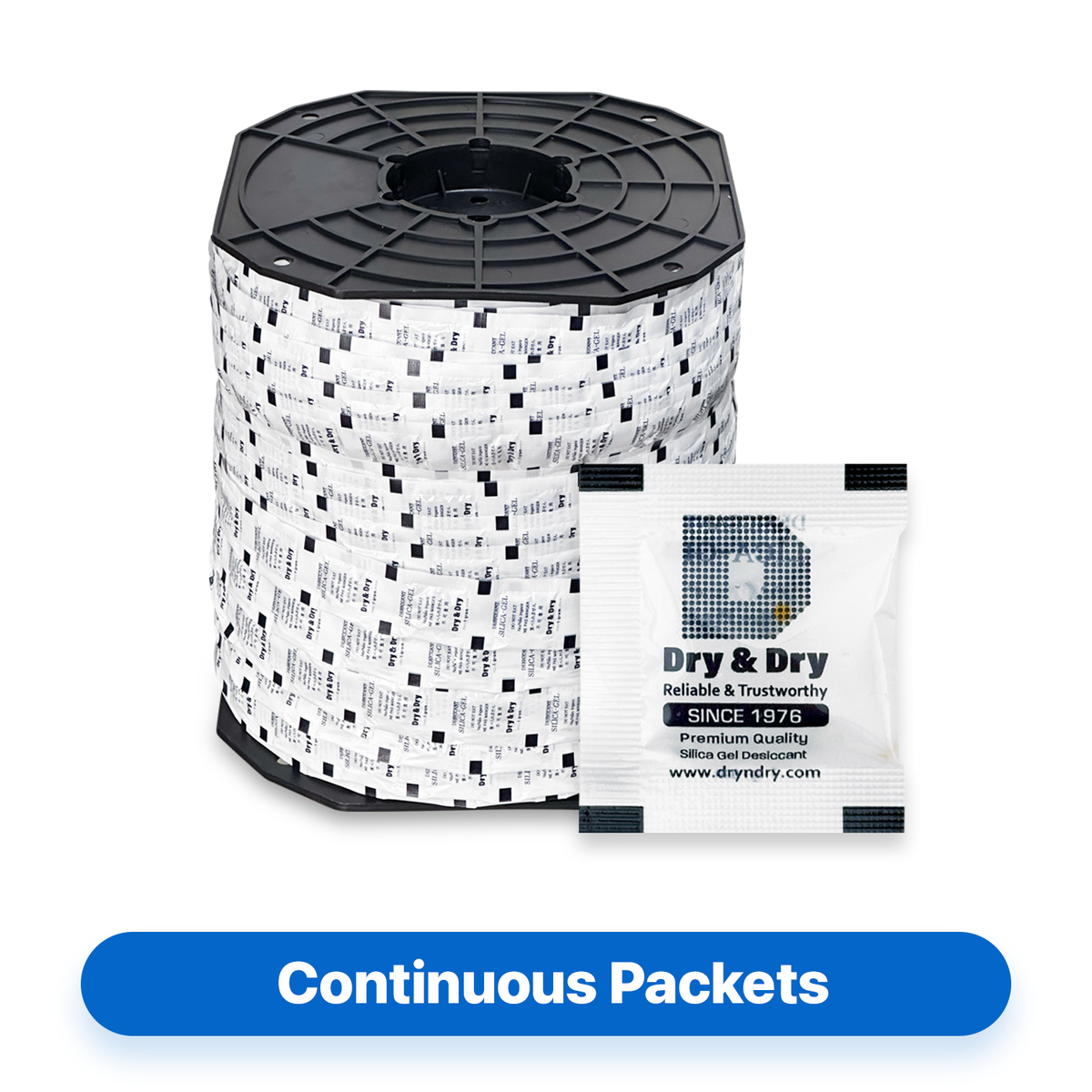 1 Gram Continuous Packets (4,500 Packets / Roll) - Orange Indicating C
