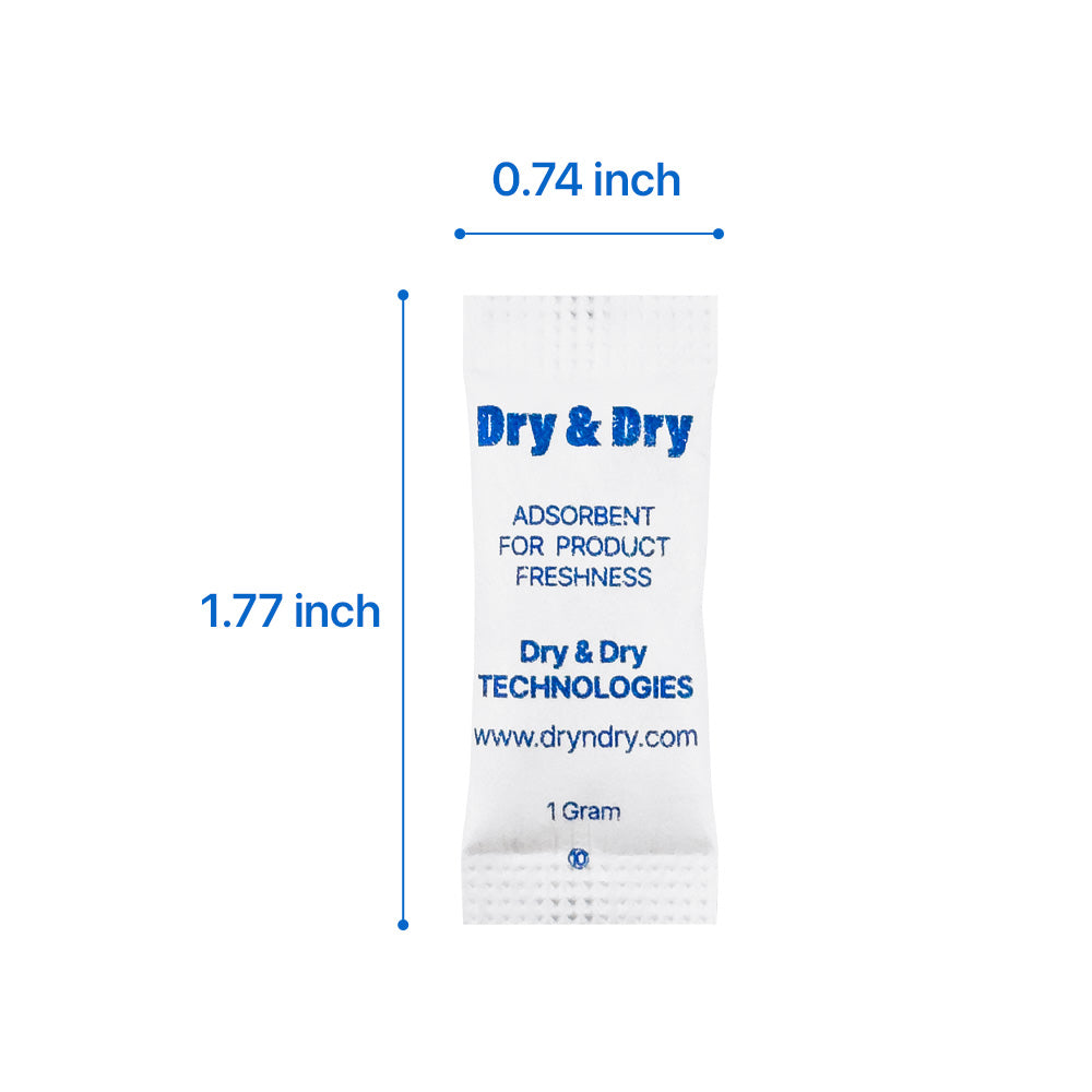 1 Gram Tyvek® Silica Gel Desiccant Continuous Packets