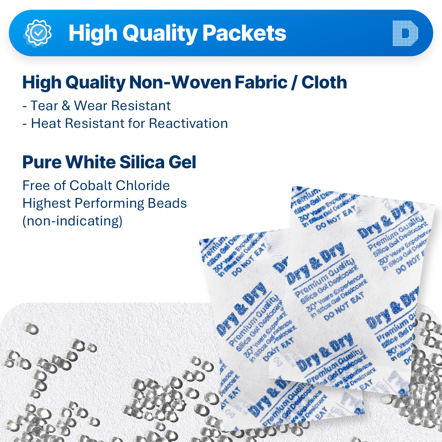 20 Gram Non-Woven Fabric(Cloth) Packets