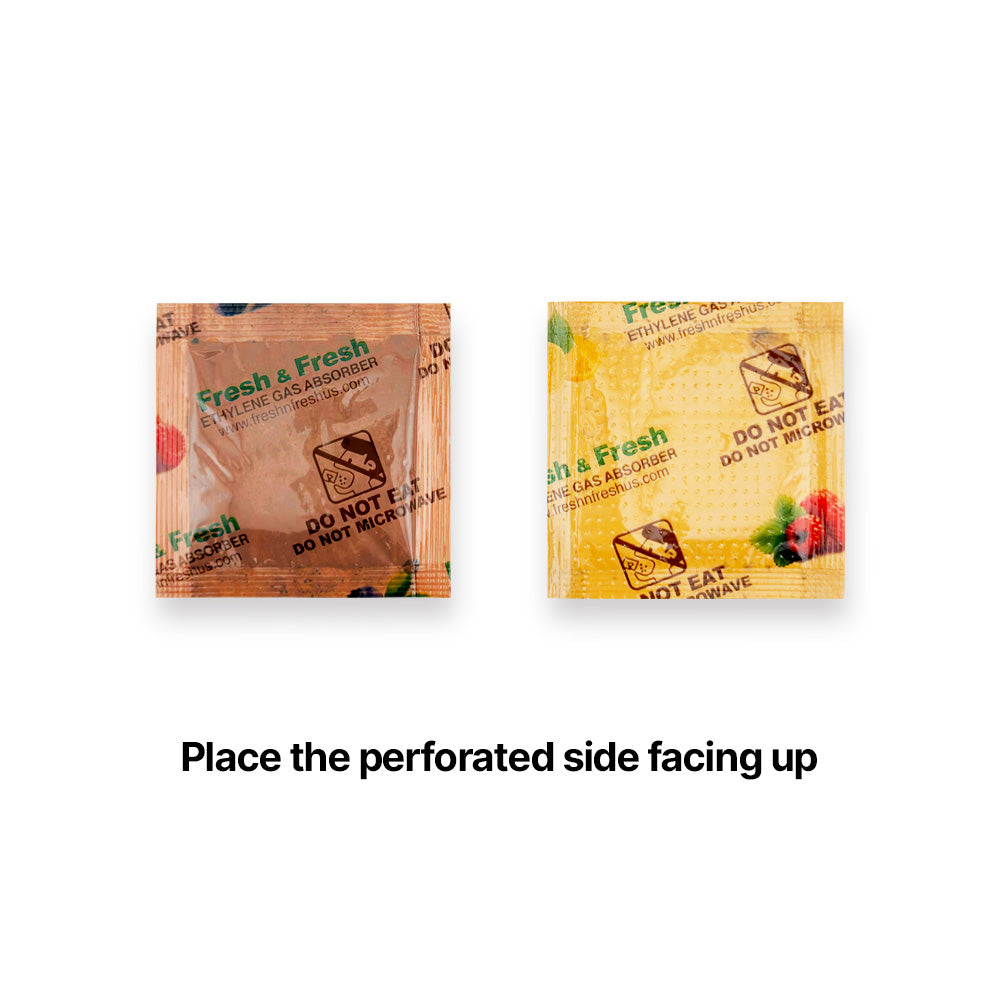 Fresh & Fresh 2 Gram (4410 Pack) Premium Ethylene Gas Absorber – Easy to and Ready to use packets – Extends Freshness of Fruits, Vegetables, and Flowers