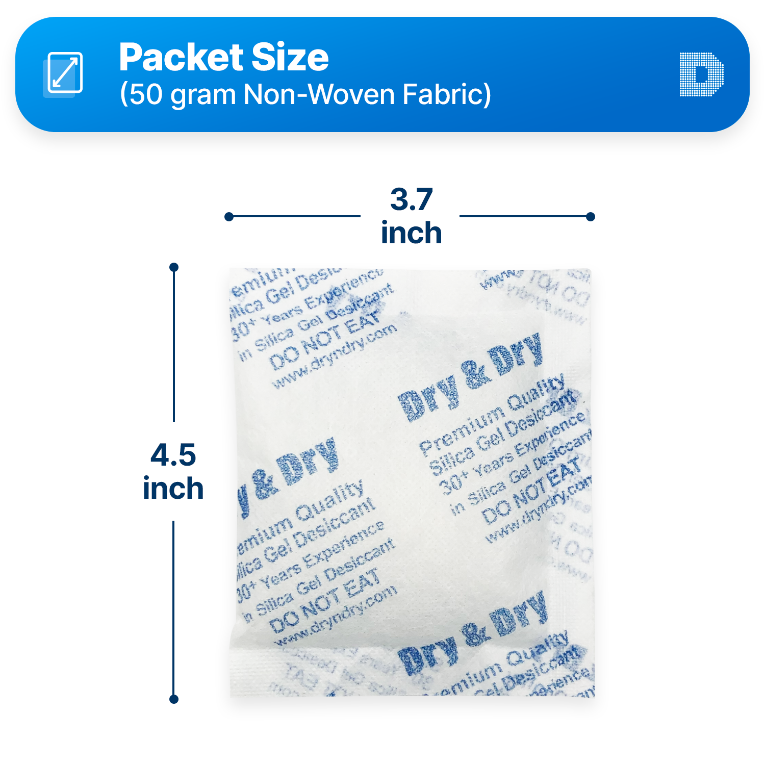 50 Gram Non-Woven Fabric(Cloth) Packets