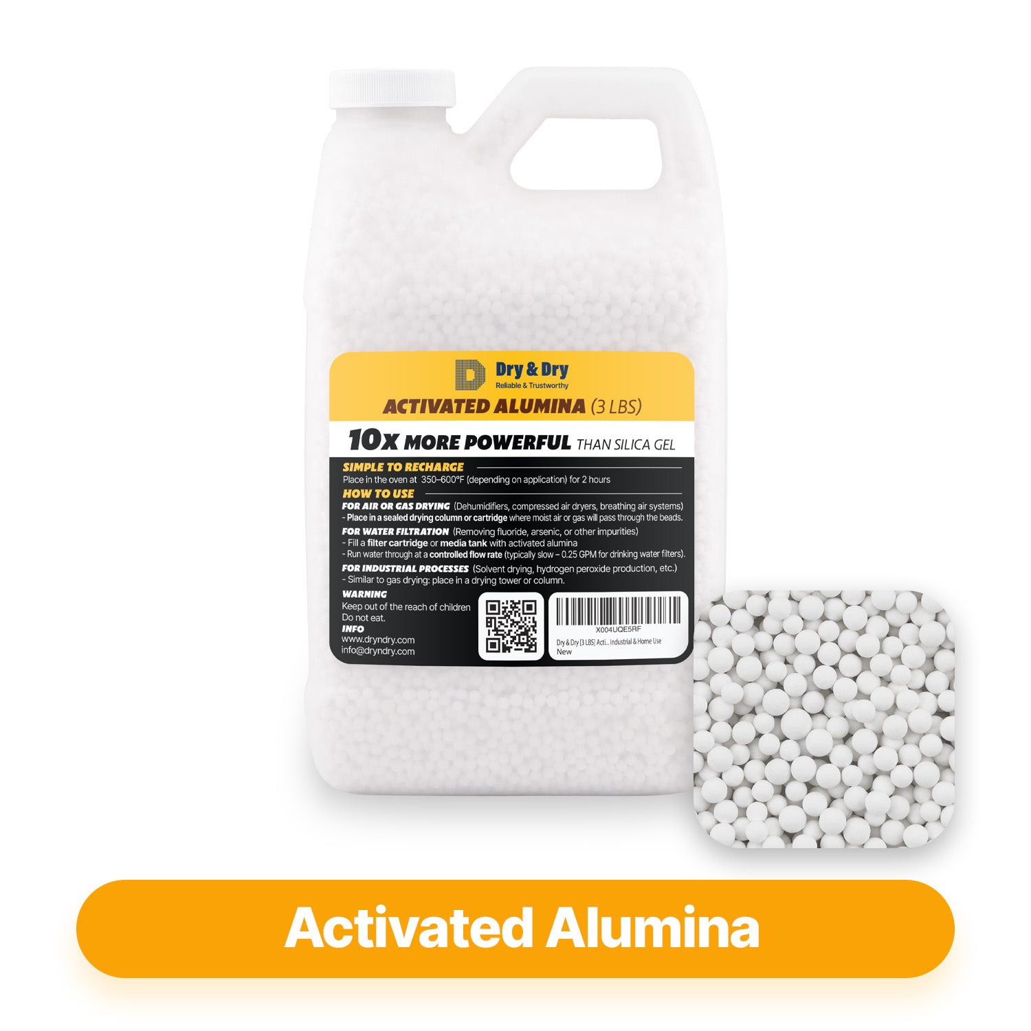 Dry & Dry Premium Activated Alumina Desiccant - 3 LBS
