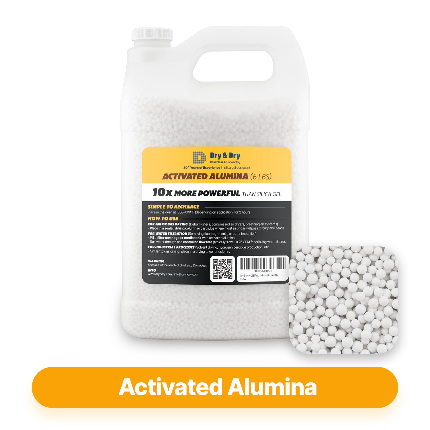 Dry & Dry Premium Activated Alumina Desiccant - 6 LBS
