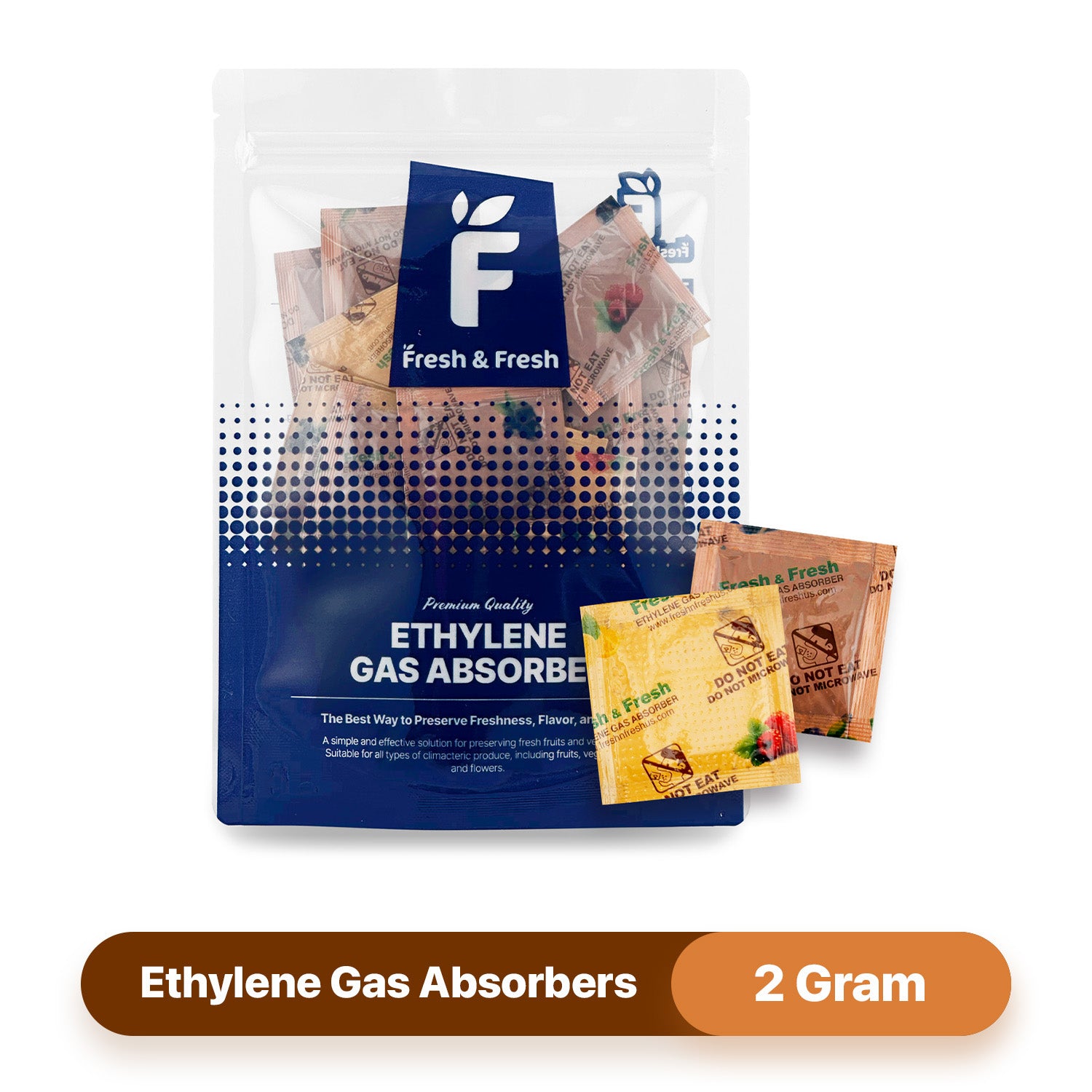 Fresh & Fresh 2 Gram (315 Pack) Premium Ethylene Gas Absorber – Easy to and Ready to use packets – Extends Freshness of Fruits, Vegetables, and Flowers