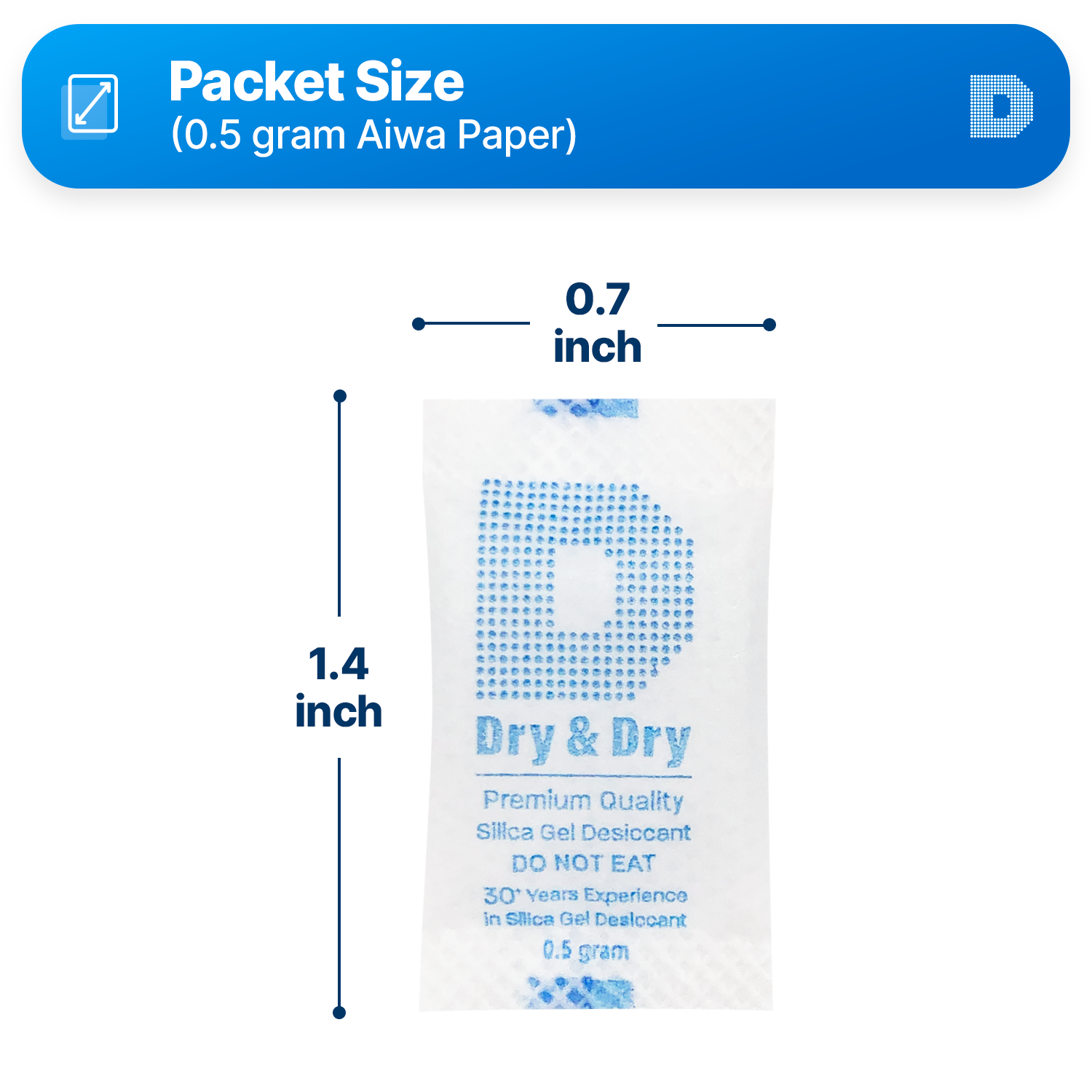 0.5(Half) Gram Aiwa Paper Packets