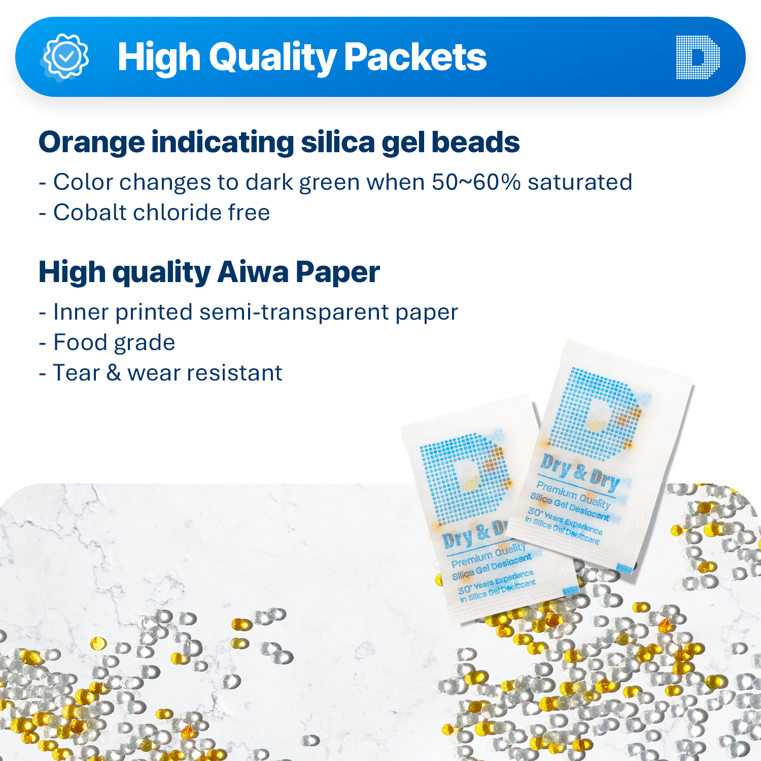 2 Gram Aiwa Orange Indicating Packets
