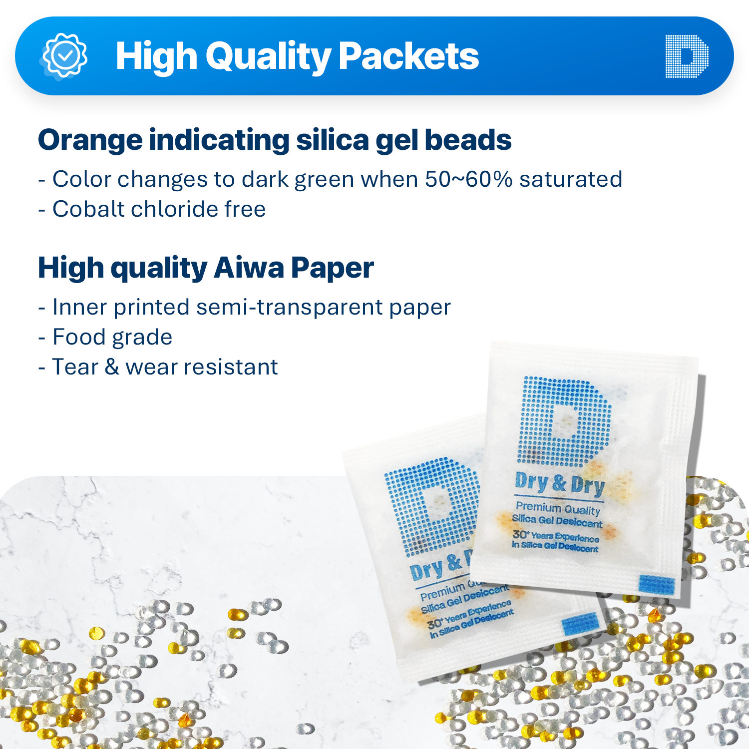 3 Gram Aiwa Orange Indicating Packets