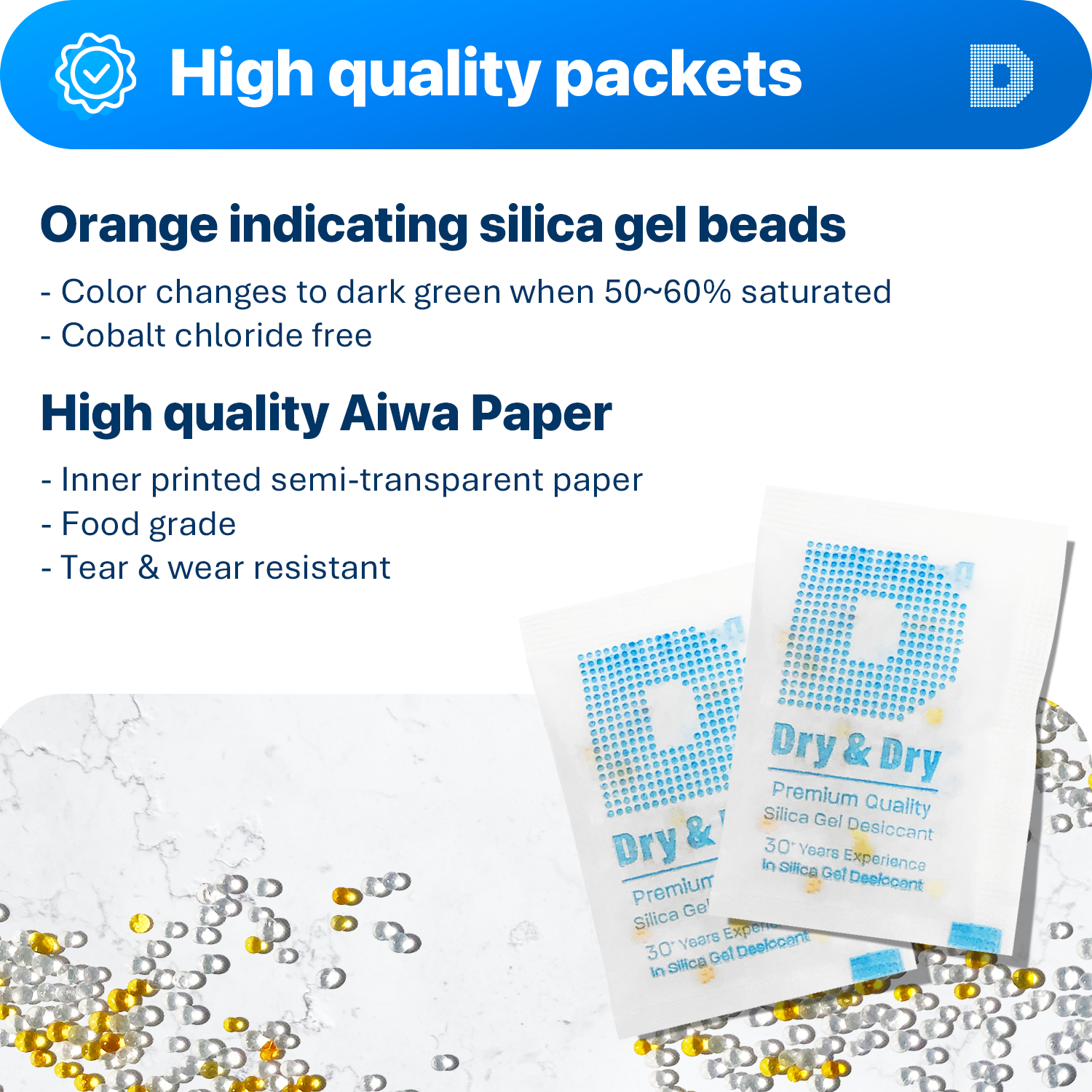 5 Gram Aiwa Orange Indicating Packets