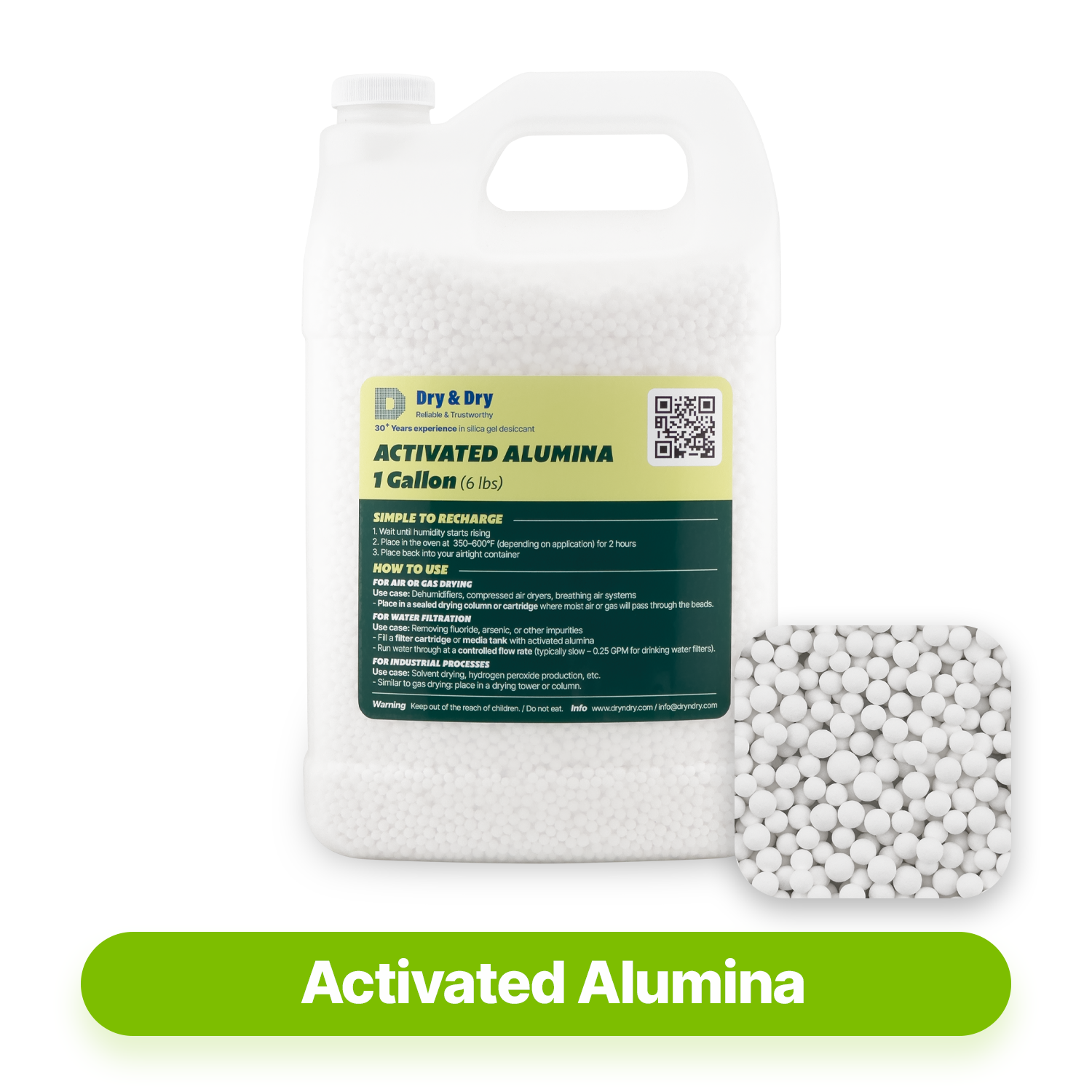 Dry & Dry Premium Activated Alumina Desiccant - 6 LBS