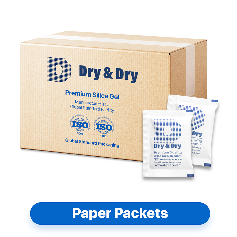 10 Gram [1,600 Packets] Premium Silica Gel Desiccant Packets - Rechargeable Paper(FDA Compliant)