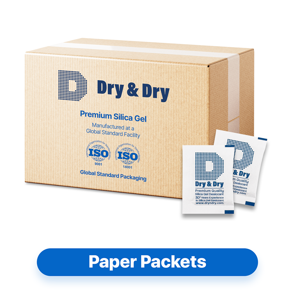 2 Gram [7,000 Packets] Premium Silica Gel Desiccant Packets - Rechargeable Paper(FDA Compliant)