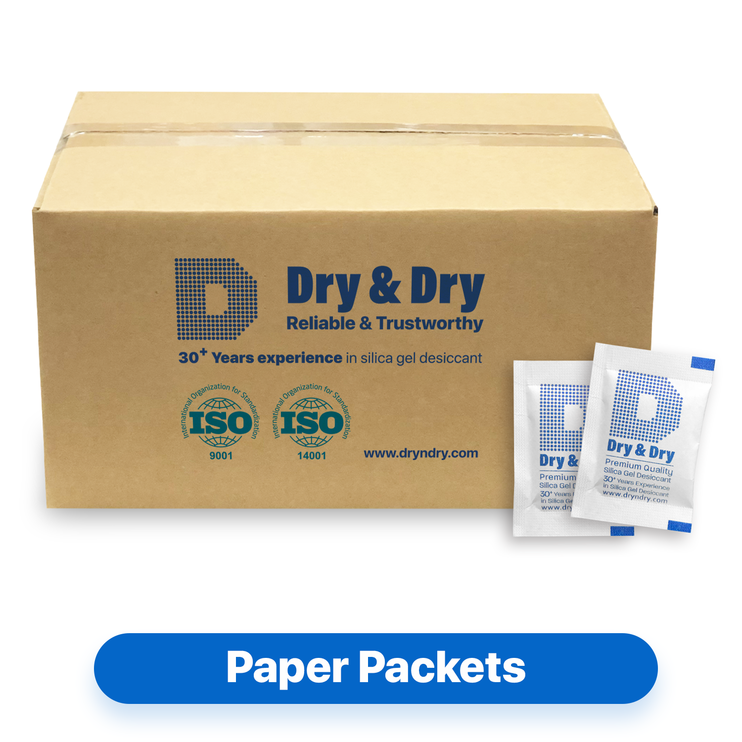 2 Gram [7,000 Packets] Premium Silica Gel Desiccant Packets - Rechargeable Paper(FDA Compliant)