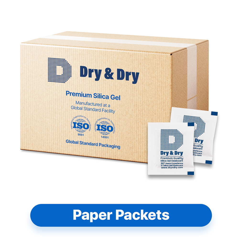 3 Gram [5,000 Packets] Premium Silica Gel Desiccant Packets - Rechargeable Paper(FDA Compliant)