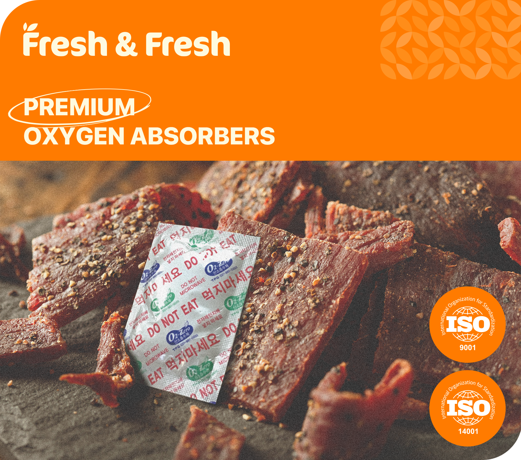 Fresh & Fresh (210 Packs) 500 CC Premium Oxygen Absorbers(2 Bag of 105 Packets) - ISO 9001 & 14001 Certified Facility Manufactured