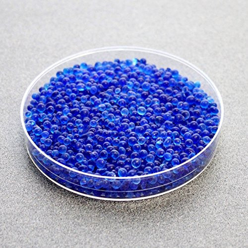 1/2 Gallon Premium Blue Indicating Silica Gel Beads(Industry Standard 3-5 mm) - 3.7 LBS Reusable