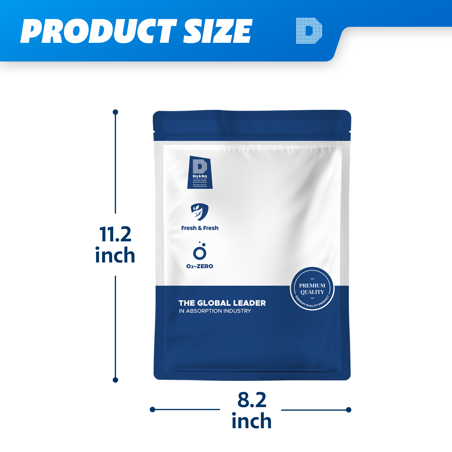 5 LBS "Dry&Dry" Premium Pure White Silica Gel Desiccant Beads